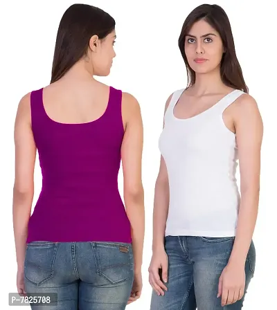 17Hills#174; Pack of 2 Tank Top Vest Top Camisole Sando Spaghetti Inner Wear Camis for Women, Girls