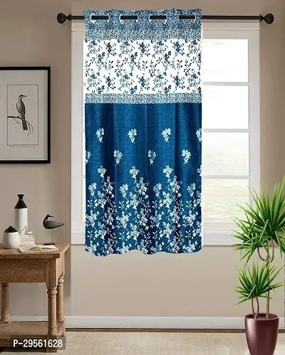 Shappy Attires  cm  Polyester Blackout Window Curtain Single Curtain Floral Teal 59x47 inch-thumb0