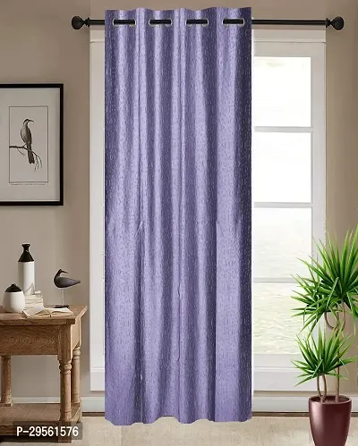 Shappy Attires   Polyester Blackout Door Curtain Single Curtain Solid Purple 82x47 inch