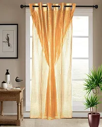 Shappy Attires   Polyester Blackout Door Curtain Single Curtain Solid Orange 82x47 inch-thumb1