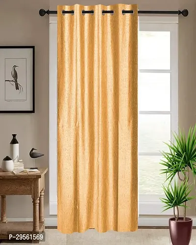 Shappy Attires   Polyester Blackout Door Curtain Single Curtain Solid Yellow 82x47 inch