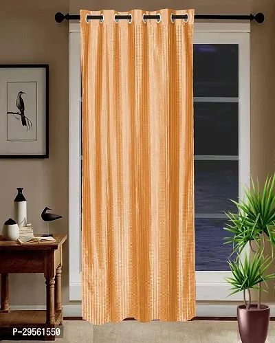 Shappy Attires   Polyester Blackout Door Curtain Single Curtain Solid Orange 82x47 inch