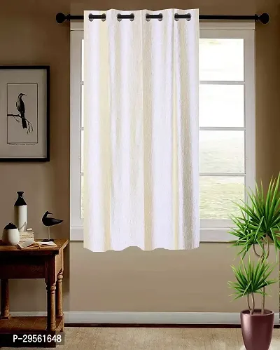 Shappy Attires  cm  Polyester Blackout Window Curtain Single Curtain Solid White 59x47 inch