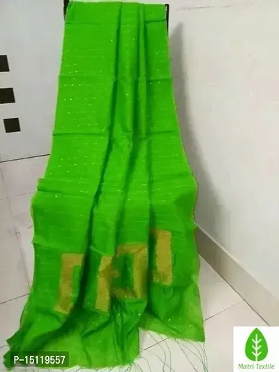 Stylish Fancy Cotton Silk Saree With Blouse Piece For Women-thumb0