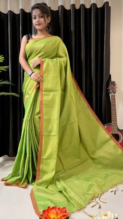 New In Tissue Saree with Blouse piece 