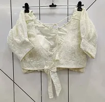 Chikankari blouse for women free size-thumb1