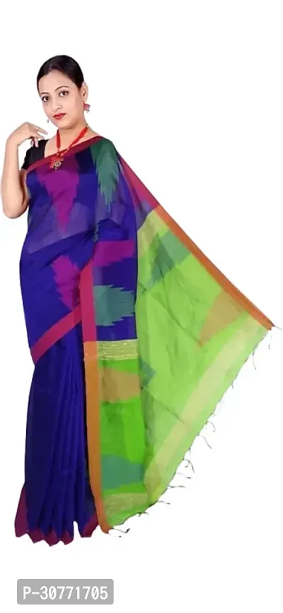 Classy  Handloom Cotton Silk Saree-thumb0