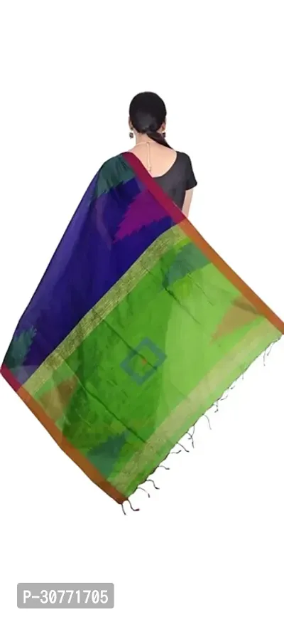 Classy  Handloom Cotton Silk Saree-thumb2