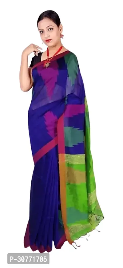 Classy  Handloom Cotton Silk Saree-thumb3