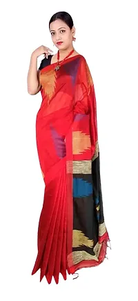 Classy  Handloom Cotton Silk Saree-thumb1