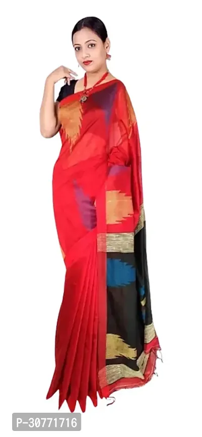 Classy  Handloom Cotton Silk Saree-thumb2