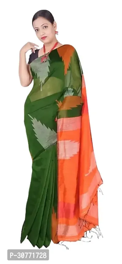 Classy  Handloom Cotton Silk Saree-thumb3