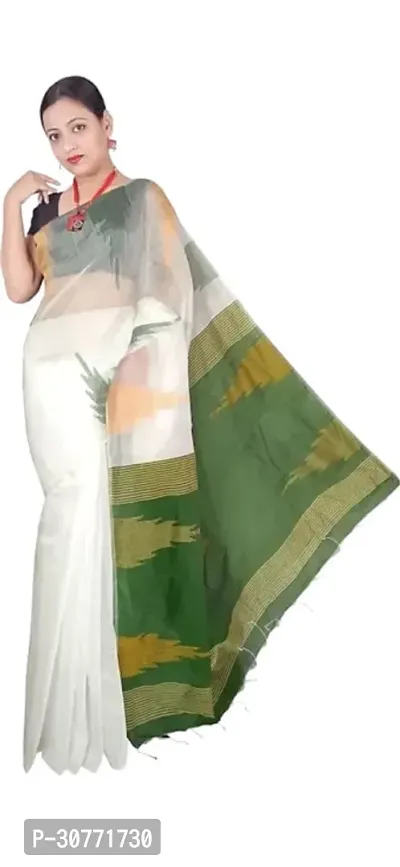 Classy  Handloom Cotton Silk Saree-thumb0