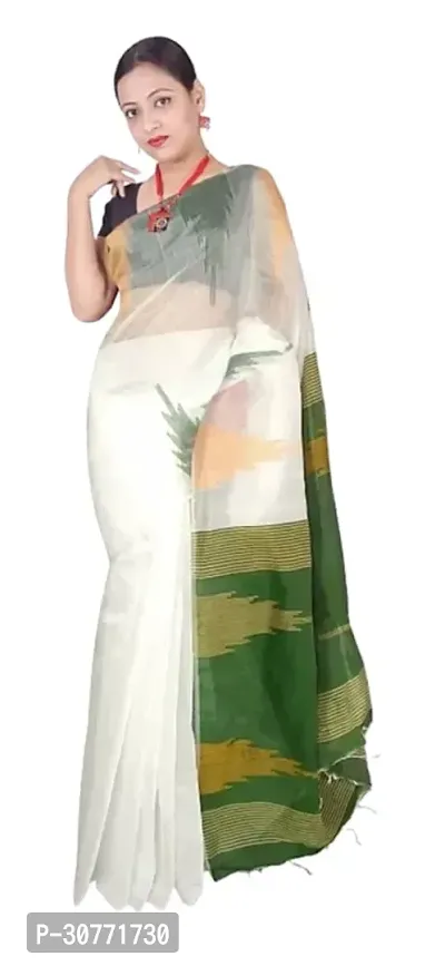 Classy  Handloom Cotton Silk Saree-thumb3