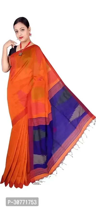 Classy  Handloom Cotton Silk Saree-thumb0