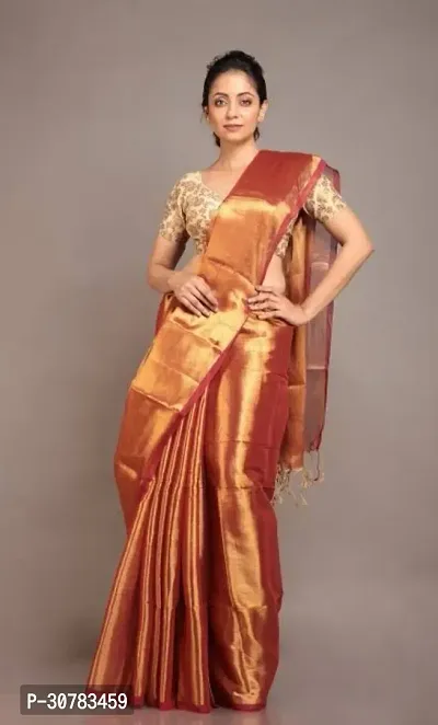 Tissue Dual Tone Saree for Women-thumb0