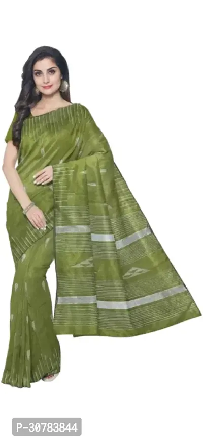 Handloom saree for women with blouse piece-thumb0