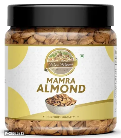 California Mamra Almonds, Natural High In Fiber Real Mamra Almonds|Badam Giri, Nuts With Zero Cholestrol And Gluten Free, 250Gm Jar Pack