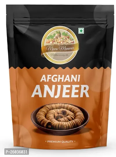 Afghani Anjeer, Natural Low In Calories And Fat-Free, Dried Figs/Anjeer, 500Gm Pouch Pack-thumb0