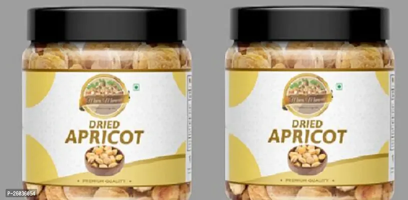 Dried Apricots- 250Gm | Golden Jumbo Dried Jardalu | Badam Bor| Khumani | Natural Sweetness No Added Sugar, Preservatives Nutrient-Rich And Flavorful Healthy (250Gm) Jar Pack Of 2