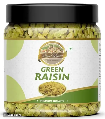 Green Raisin (Kishmish) High In Antioxidants, Naturally Sweet And Tasty, 250Gm Jar Pack