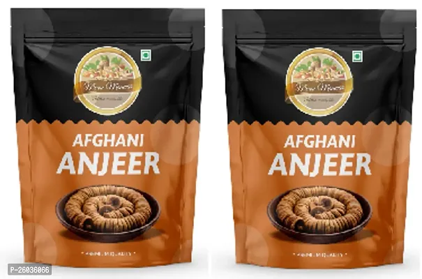 Afghani Anjeer, Natural Low In Calories And Fat-Free, Dried Figs/Anjeer, 500Gm Pouch Pack Of 2-thumb0