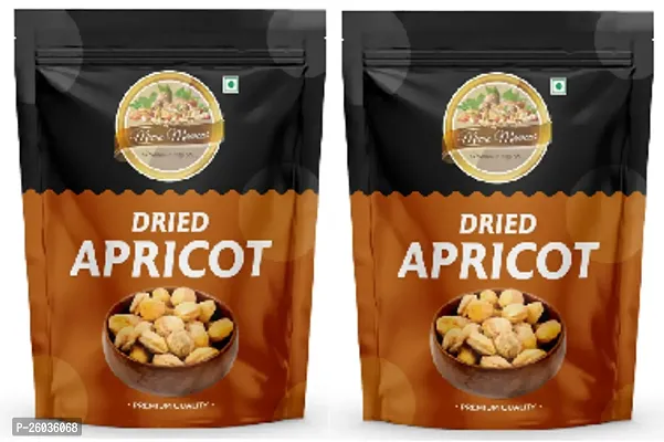 Dried Apricot, Natural Sun Dried Apricots | Gluten Free And Sodium Free Apricot (Khumani), 250Gm Pouch Pack Of 2
