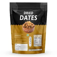 Dried Dates (Khajoor/Khajur)|All Natural | No Preservatives | No Added Sugar | Gluten Free | Vegan | Non Gmo | Dates Fruits, 500Gm Pouch Pack-thumb1