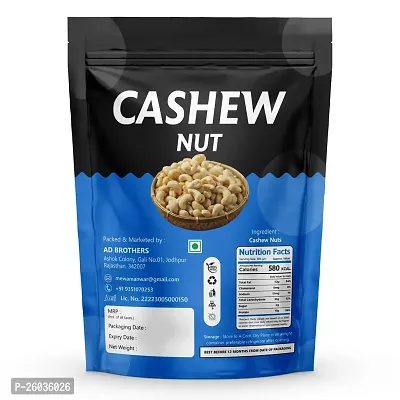 Good Qaulity Cashew Nuts, Natural And Crunchy Good Whole Cashews, Nutritious And Delicious Nuts, 500Gm Pouch Pack-thumb3
