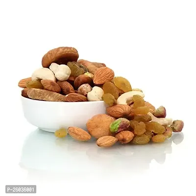 Mix Dryfruits, Natural Mixed Nuts (Almonds, Cashew, Green And Black Raisin,Walnut, Apricot), 250Gm Jar Pack-thumb2