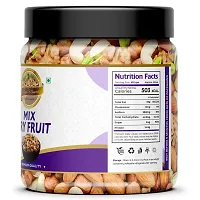Mix Dryfruits, Natural Mixed Nuts (Almonds, Cashew, Green And Black Raisin,Walnut, Apricot), 250Gm Jar Pack-thumb3
