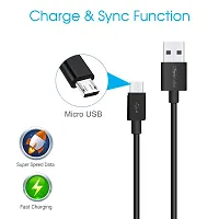 PORTRONICS MICRO USB CABLE 1 M POR-654 KONNECT CORE 1M CABLE (COMPATIBLE WITH ALL PHONES FOR MICRO USB DEVICES, BLACK, ONE CABLE)-thumb2