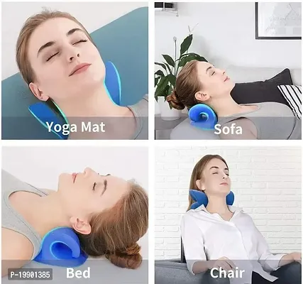 RDC COLLCTIONS Neck Stretcher for Neck Pain Relief, Neck  Shoulder Relaxer Cervical Neck Traction Device Pillow for Pain Relief, Muscle Relax, Cervical Spine Alignment Acupressure Chiropractic Pillow-thumb0