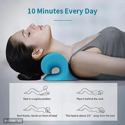 RDC COLLCTIONS Neck Stretcher for Neck Pain Relief, Neck  Shoulder Relaxer Cervical Neck Traction Device Pillow for Pain Relief, Muscle Relax, Cervical Spine Alignment Acupressure Chiropractic Pillow-thumb3