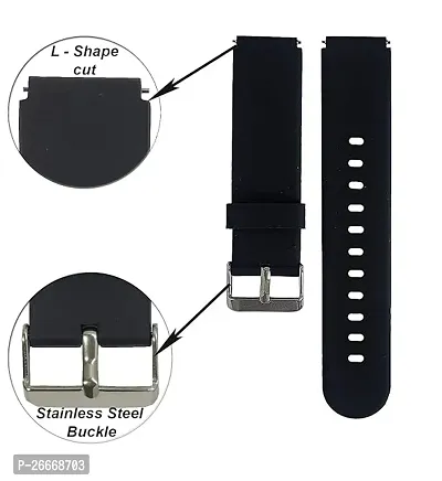 19MM Smart Watch Silicone Strap for Men  Women - PACK OF 1-thumb4