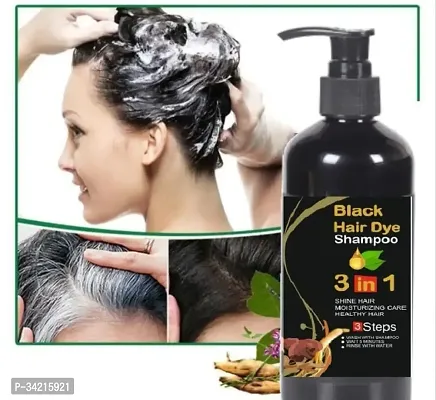 3 In 1 Black Hair Dye Shampoo- 500 ml-thumb0