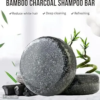 Bamboo Charcoal Shamoo Soap Bar- 100 G-thumb2