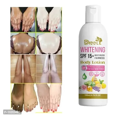 Whitening Body Lotion On SPF15+ Skin Lighten  Brightening Body Lotion Cream Pack Of 1