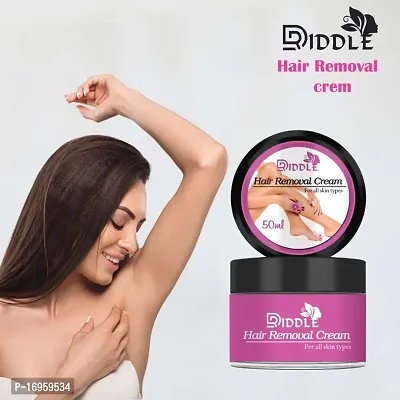 Hair Removal Cream for Arms, Legs, Bikini Line  Underarm with No TALC  No Chemical Actives Cream . haire remover cream Pure Hair Removal Cream for Women With No Ammonia Smell, Normal Skin Cream [ 50