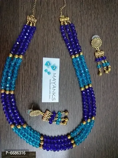 Stylish Elegant Neckpiece with Earrings