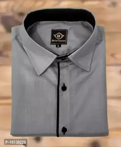 Stylish Cotton Lycra Solid Casual Shirt For Men