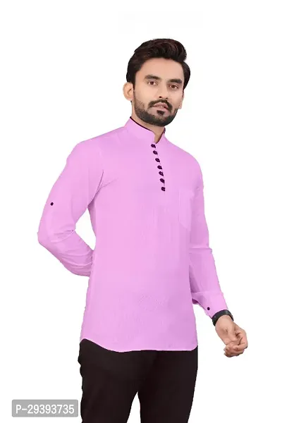 Classic Cotton Blend Solid Kurta for Men