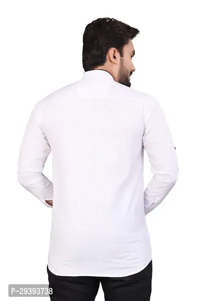 Classic Cotton Blend Solid Kurta for Men-thumb2