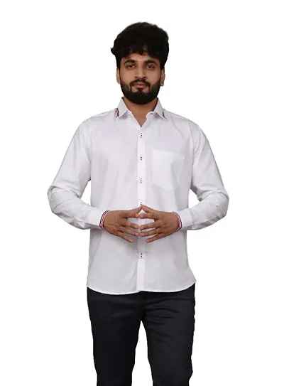 Classic Blend Solid Formal Shirt for Men