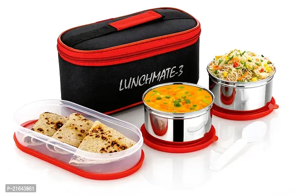 Classic Stainless Steel 3 Lunch Box