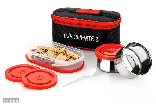 Classic Stainless Steel 3 Lunch Box-thumb2
