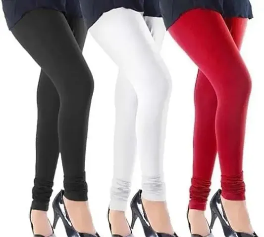 Stylish Fancy Viscose Solid Leggings For Women Pack Of