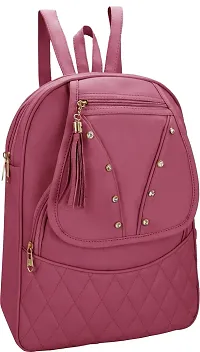 Beautiful Pink Backpacks For School College Travel 16L-thumb1