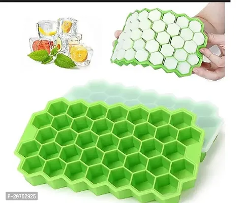 multicoloured 37 ice cube molds  makes a perfect ice cube. (Pack of 2)-thumb0