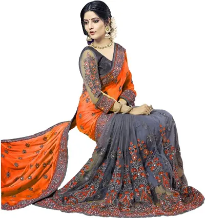 Best Selling Art Silk Saree with Blouse piece 